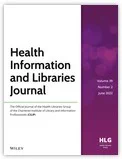 Cover image of the Health Information and Libraries Journal: https://www.cilip.org.uk/members/group_content_view.asp?group=200697&id=690748