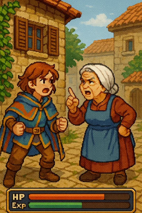 arguing with grandma
