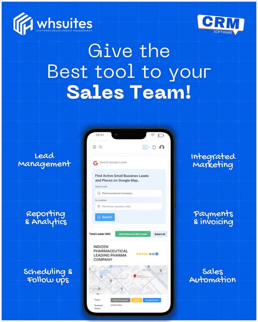 More than contacts. More than deals.
A good CRM gives you clarity, control, and conversion. 🔥
Upgrade your sales game today.

#SalesCRM #BoostYourSales #CRMForSuccess #SalesStrategy #SellSmarter #whsuites #webhopers