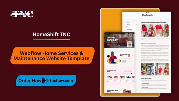 HomeShift TNC - Webflow Home Services & Maintenance Website Template