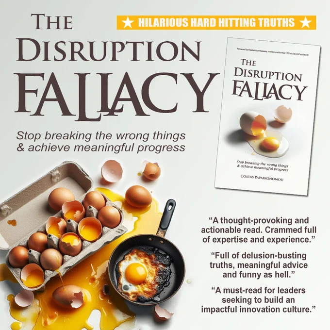 Why do large corporations disrupt their own business more than their markets? Why do startups crash against the realities of scaling, no matter how well they are funded? Why do leaders mistake noise for progress? Packed with sharp insights, humor and no-nonsense wisdom, The Disruption Fallacy explains why most breakthroughs do not come from reckless reinvention but from smart, strategic evolution. Whether you are in consumer goods, tech, or any industry balancing ambition with reality, this book will help you disrupt the right thing and nothing more.