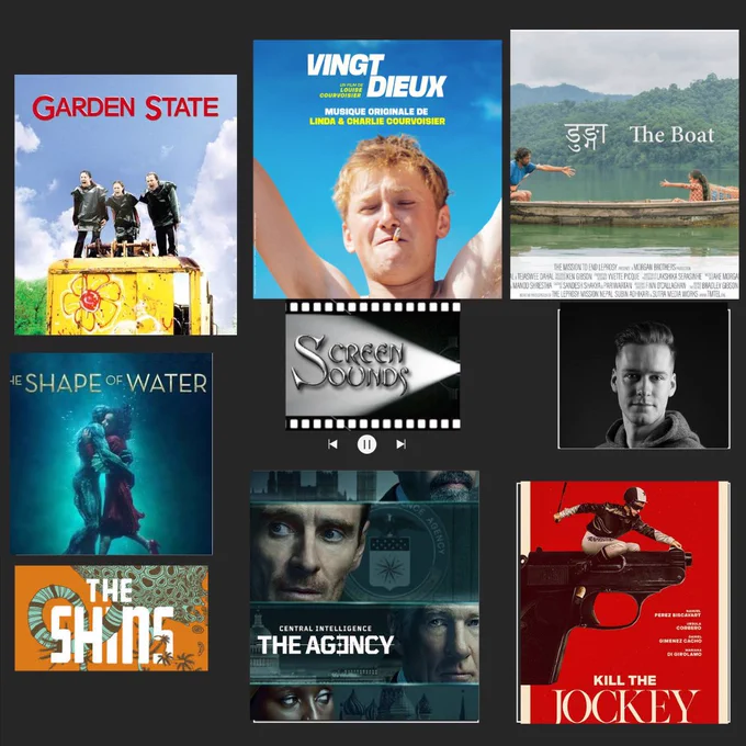 Pictures of  Films Gardenstate, Vingt Dieux, The Boat, The Shape of Water, THe agency, Kill the jockey, Jake Morgan