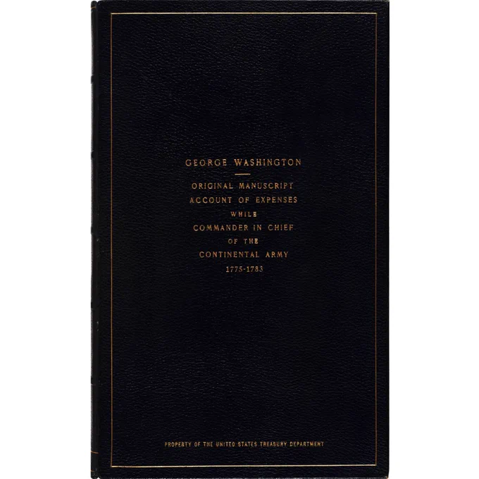 George Washington's Revolutionary War Account Book, page 1. 1775 - 1783. National Archives Identifier 302018