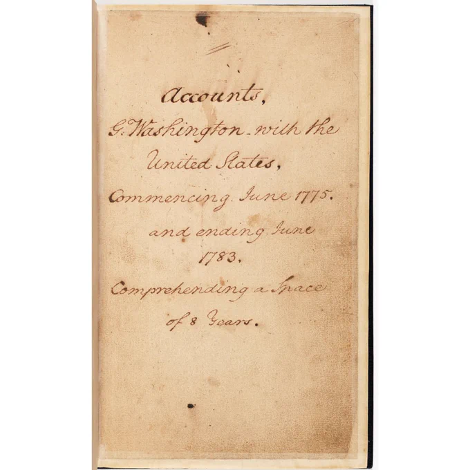 📜: George Washington's Revolutionary War Account Book, page 4. 1775 - 1783. National Archives Identifier 302018