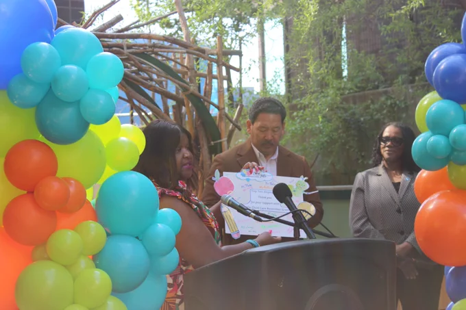 Mayor Harrell at the Families, Education, Preschool, and Promise (FEPP) Levy renewal press event 
