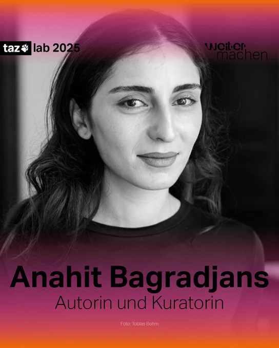 Portraitfoto von Anahit Bagrandjans, Autorin und Kuratorin