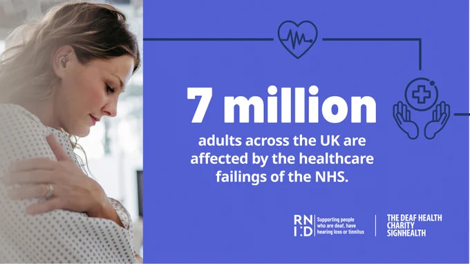 7 millions adults across the UK are affected by the healthcare failings of the NHS.