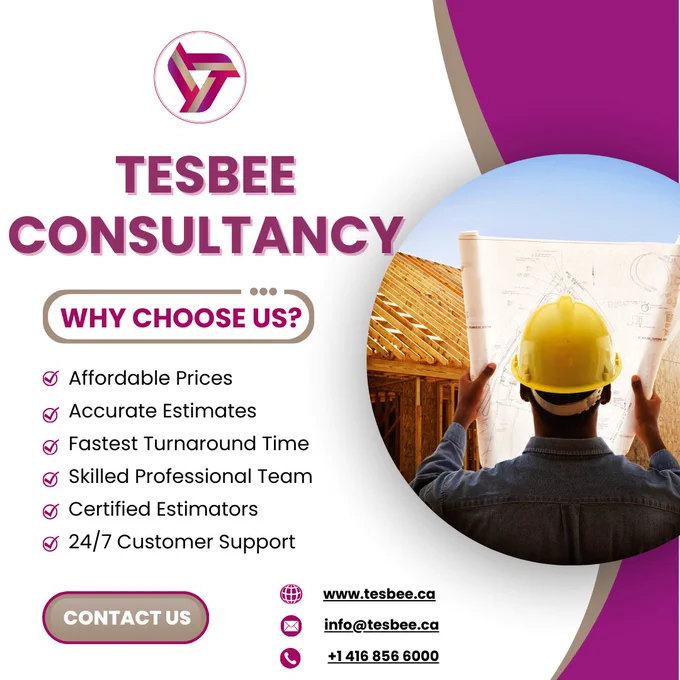 #ConstructionEstimating #Construction #RiskManagement #ProjectPlanning #ClientSatisfaction #BuildingExcellence #TesbeeConsultancy #Canada #Toronto #CostEstimation #Estimator #QuantitySurveying #TakeOff #Bidding #Subcontractors #Contractor