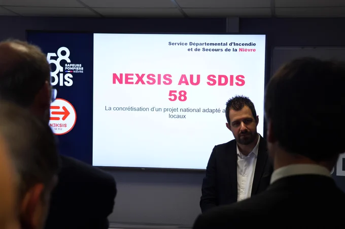 image d'illustration de l'arrivée de NEXSIS au sein du SDIS 58