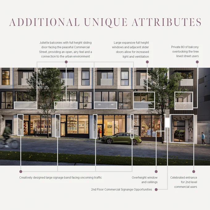 Hendry | New Premium Retail and 2nd Floor Commercial Strata Units for Sale | 3839 Commercial Street, Vancouver BC
