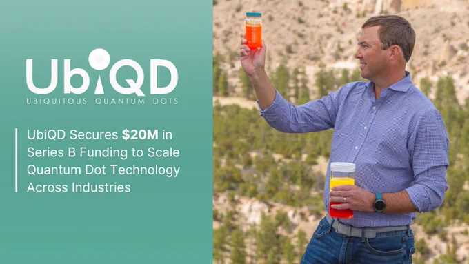 UbiQD Secures $20M in Series B Funding to Scale Quantum Dot Technology Across Industries, photo Founder Hunter McDaniel