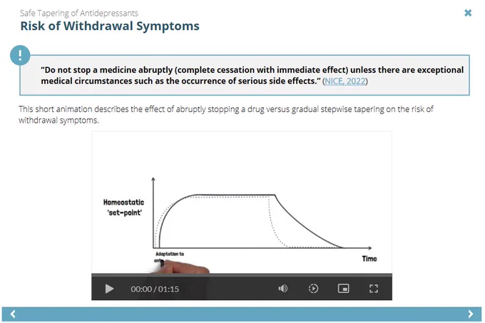 Antidepressant Deprescribing Part 1: The Principles module