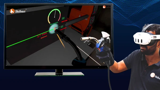 Skillveri VR MR welding simulator 