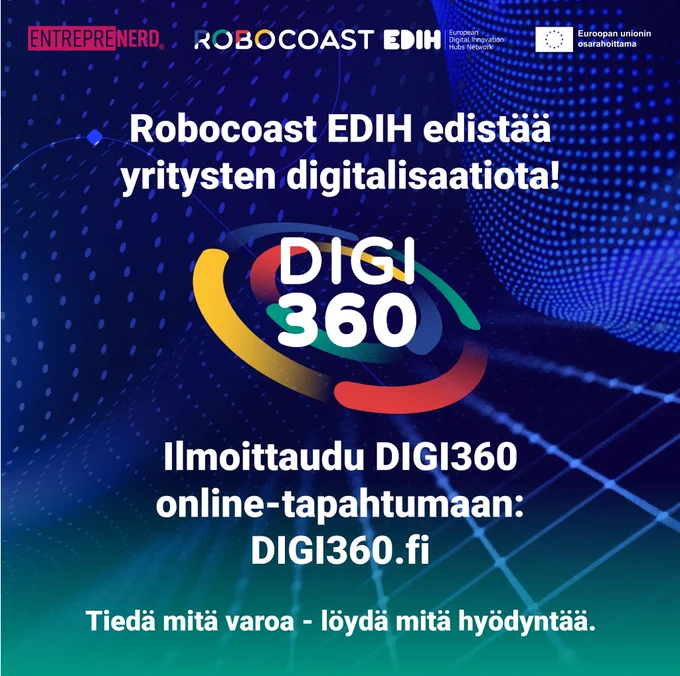 Robocoast EDIH online tapahtuma Digi360.fi