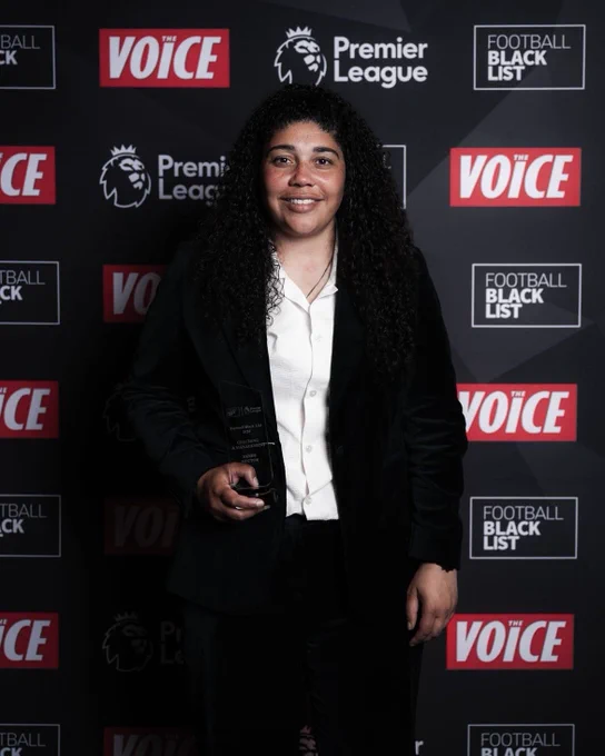 Renée Hector at the Football Black List celebrations.
