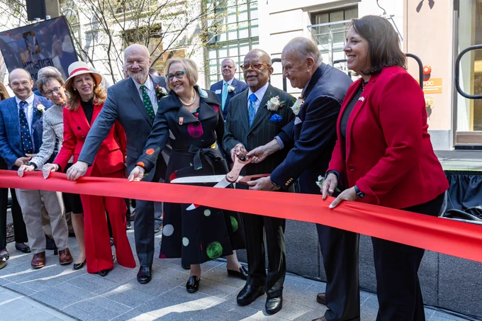LG Driscoll at American Ancestors ribbon cutting.