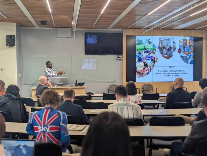 Stephen presented his powerful research at the LIT 2025 Conference at USU, exploring the future of distance education in Ghana 🇬🇭.

From digital literacy to infrastructure challenges, his work sheds light on real barriers and practical solutions for more inclusive and accessible learning.

👏 Huge congrats to Stephen for sharing stories that matter and pushing for educational equity across borders!