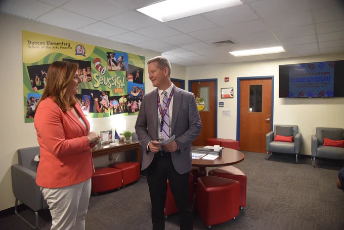 Ellen Weaver with Dr. Marc Zachary
