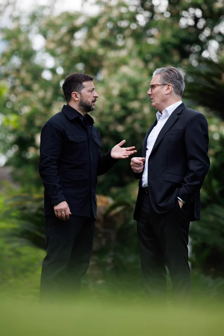 Keir Starmer and President Zelenskyy meet in Rome.