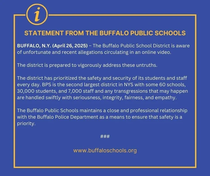 Statement from Buffalo Public Schools