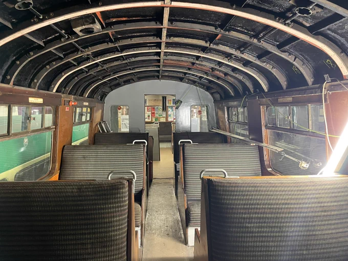 Interior view of 502 coach