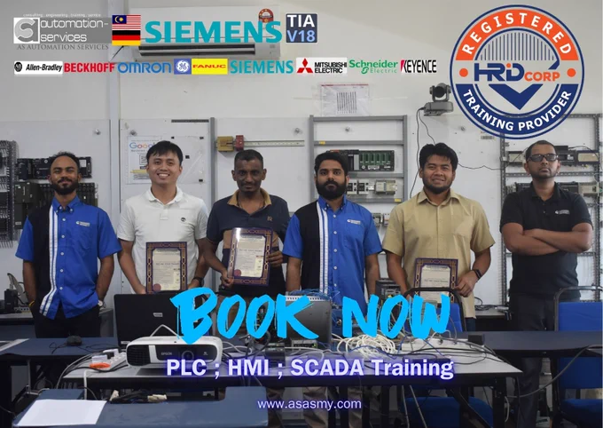 ✅ PLC, HMI & SCADA Training Completed!
📅 April 7–11, 2025 | 📍 AS Automation Services, Johor Bahru

We recently trained 3 participants sponsored by a university in Sabah and an agro-tech company. The 5-day hands-on session covered Siemens S7-1200 PLC, TIA Portal V18, KTP400 HMI, SCADA, and Sinamics G120 Drive Control from basic to advanced level.

🔧 Key Skills: Hardware setup, programming, HMI & SCADA configuration, drive control, troubleshooting, and real-world projects.

Want to upskill your team or join the next batch? Visit : www.asasmy.com/request-quotation.html

#PLCTraining #TIAportalV18 #SiemensAutomation #HMItraining #SCADAworkshop #IndustrialTraining #AutomationMalaysia #HandsOnPLC #DriveControl #SinamicsG120 #PLCinJohor #EngineeringSkills #TechnicalTraining #ASAutomationServices #AutomationJourney

Blog Link :- https://shorturl.at/UIzBz
