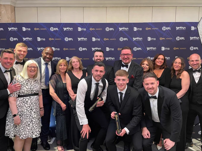 Port Vale representatives at the EFL Awards