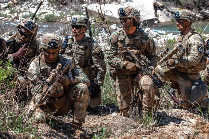 U.S. Army infantrymen with 1st Battalion, 17th Infantry Regiment, at Chipori Range, South Korea.
