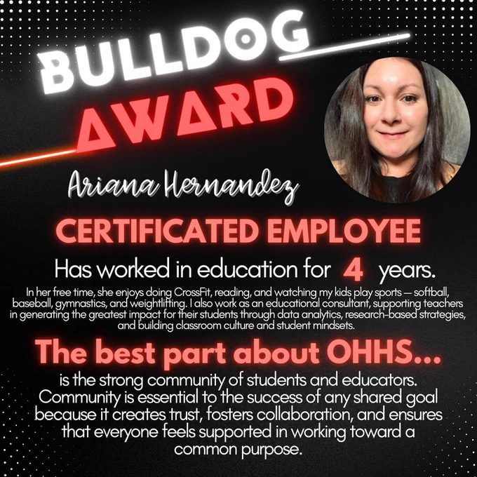 April Bulldog Award-Certificated