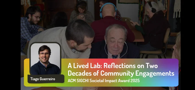 Title slide with the title " a lived lab: reflectoons on two decades of community engagements"