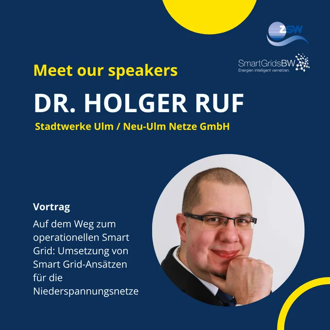 Referent Dr. Holger Ruf von den Stadtwerken Ulm / Neu-Ulm Netze GmbH