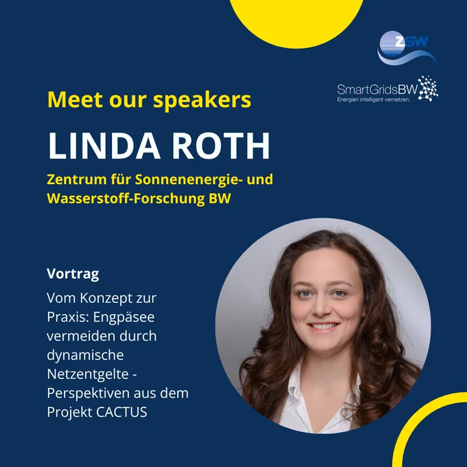Referentin Linda Roth vom Zentrum für Sonnenenergie-  und Wasserstoff-Forschung BW