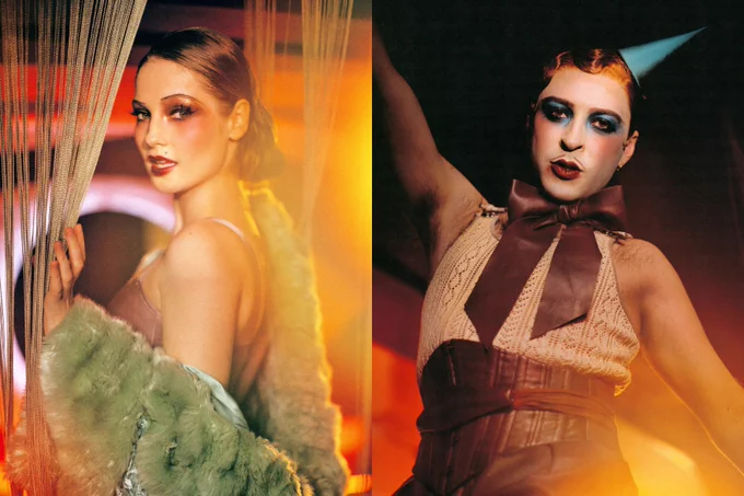 The new performers as Sally Bowles and the Emcee