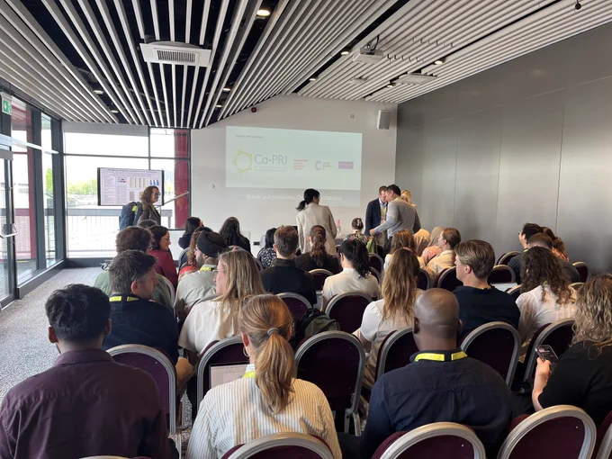 Delegates in a breakout room session at Ca-PRI 2025
