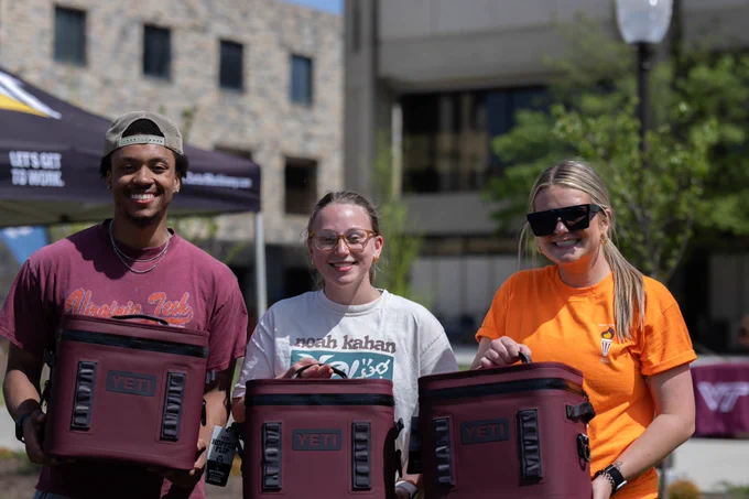 Photo of the winners of the Safety Olympics. 