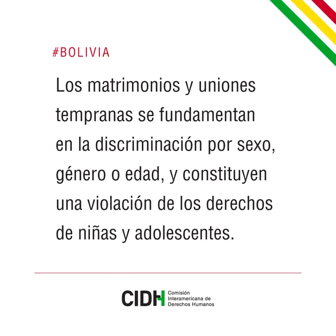 Los matrimonios y uniones tempranas se fundamentan en la discriminación por sexo, género o edad, y constituyen una violación de los derechos de niñas y adolescentes.