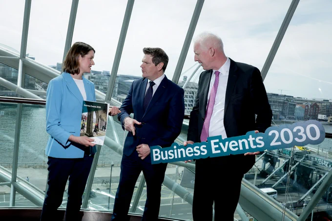 Minister for Enterprise, Tourism and Employment @peterburkefg  launched Business Events 2030 – Ireland's new business events strategy – at @TheCCD today. https://www.failteireland.ie/Utility/News-Library/Ambitious-Growth-Set-to-Come-From-International-Bu.aspx