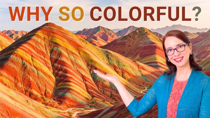 Rainbow Mountains Zhangye Danxia - Geology of Rainbow Mountains China