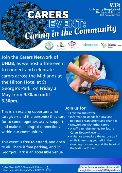 Poster for Carers' Event 'Caring in the Community'