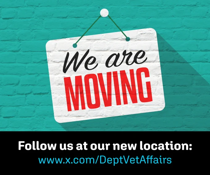 We are moving, follow our new account at x.com/DeptVetAffairs