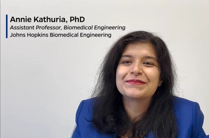 https://vimeo.com/1077327336
Annie Kathuria, PhD | Kathuria Labs.
Johns Hopkins University Biomedical Engineering.

Video produced in conjunction with Johns Hopkins Technology Ventures (JHTV)

• Johns Hopkins Faculty Profile:
https://www.bme.jhu.edu/people/faculty/annie-kathuria/

• Personal Laboratory Website (Kathuria Labs):
https://www.kathurialabs.com/

Annie Kathuria LinkedIn
https://www.linkedin.com/in/anniekathuria103/

Johns Hopkins Technology Ventures
https://ventures.jhu.edu/

