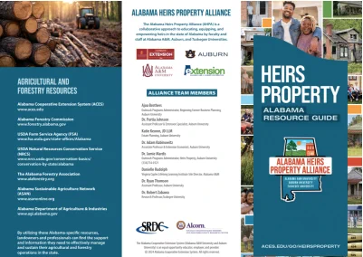 image of heirs' property Alabama resource guide brochure
