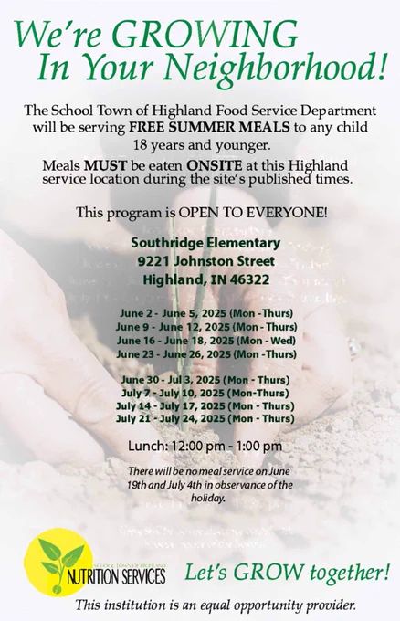 2025 Free Summer Meals