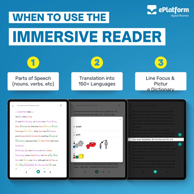 Immersive Reader by ePlatform Digital Libraries
