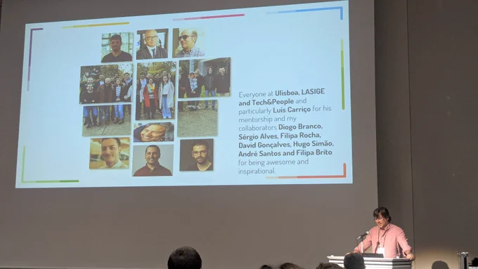 A slide thanking to people from my institutions 