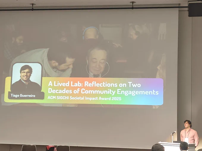 My frst slide at the award talk