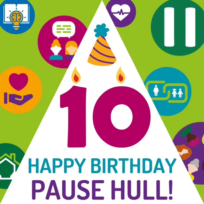 Graphic reads "10. Happy birthday Pause Hull!"