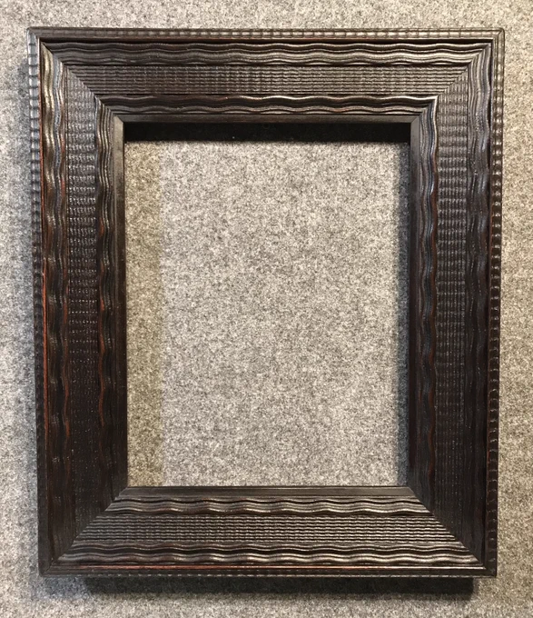 1642designs.com has had the privilege to frame some of our artist's beautiful creations in this custom Flammleisten frame, or flame molding frame. Our frames also showcase the masterpieces of our art collectors. We are happy to provide unique sizes and designs for every client.  #rippleframes #artcollector #vintageframes #dutchrippleframes #interiordesign #artframing #1642designs Timeless Frames, Old World Tradition 