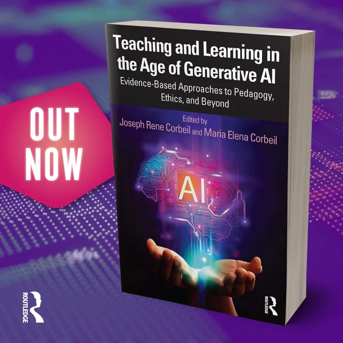 Graphic showing book cover with copy: Out Now