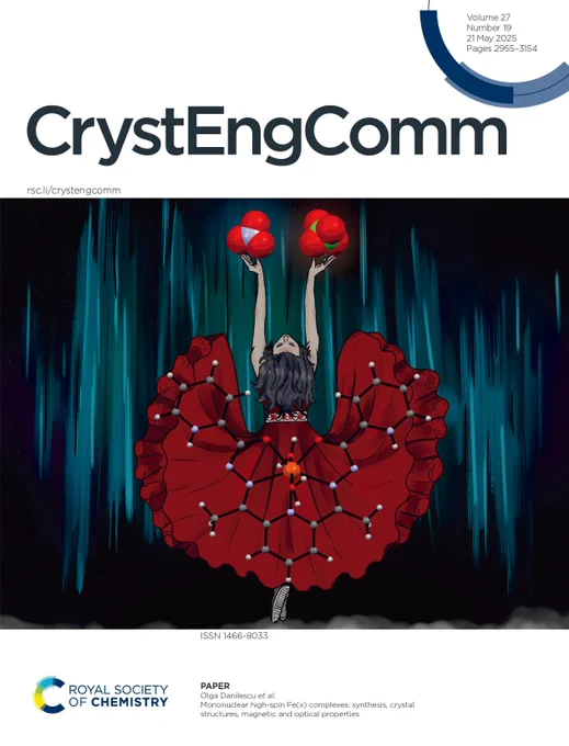 CrystEngComm outside front cover for vol 27, issue 19.